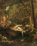 Bierstadt, Albert The Mountain Brook oil painting artist